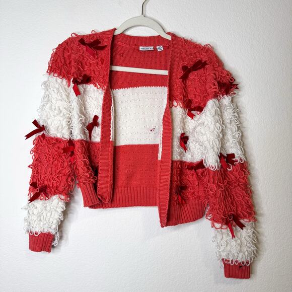 Mighty Fine Bow Open Cardigan Sweater - Picture 5 of 13